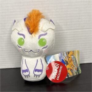 Round1 Digimon Kokomon 6″ Exclusive Plush White Orange Purple Green Stuffed Toy